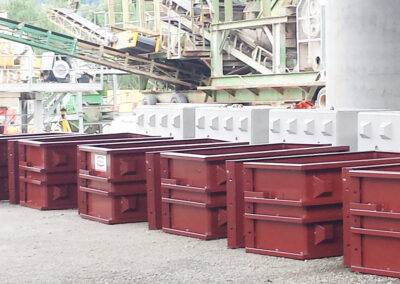 Casseri blocchi in calcestruzzo